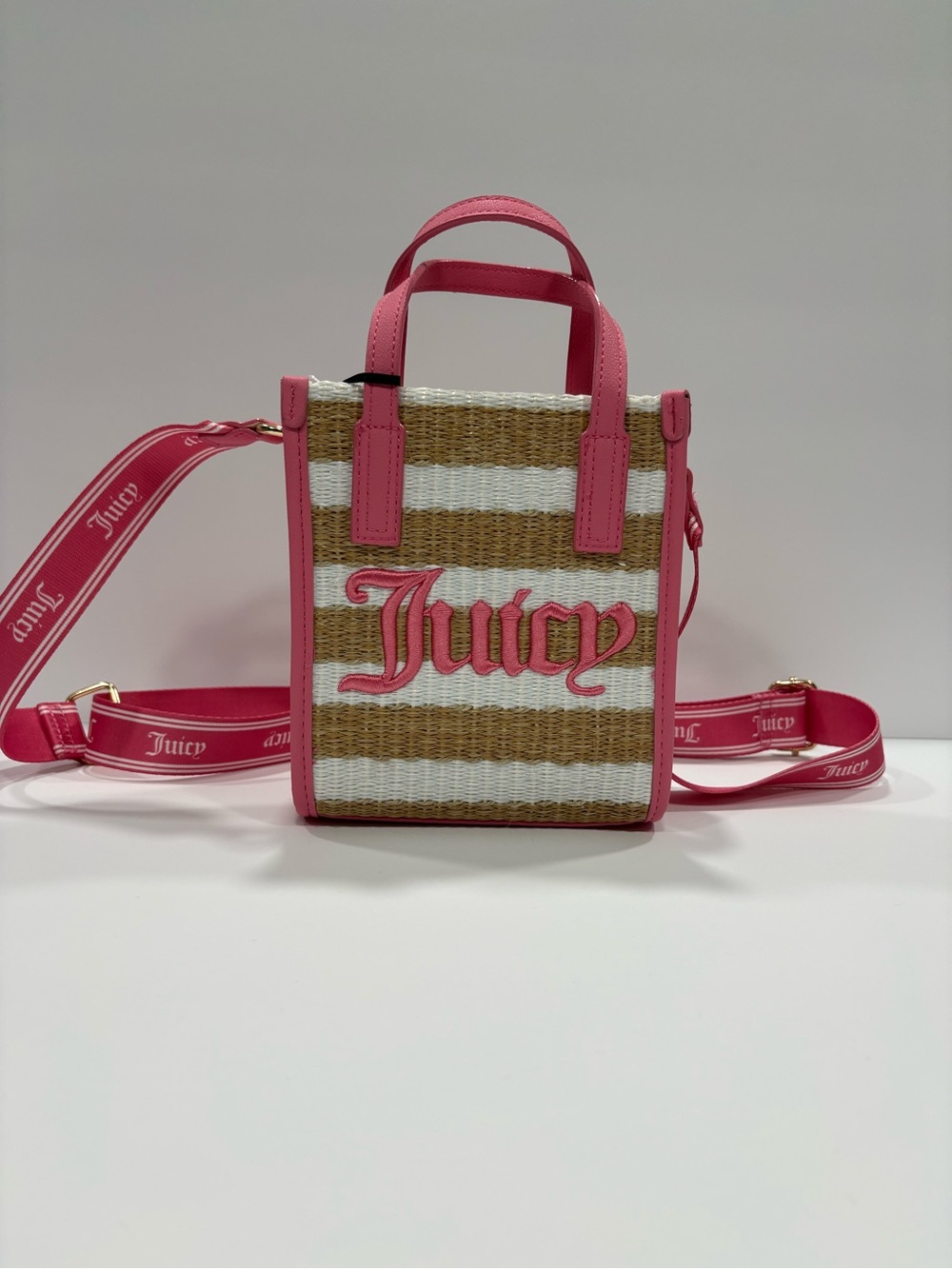 Juicy Couture Woven Crossbody Mini Tote